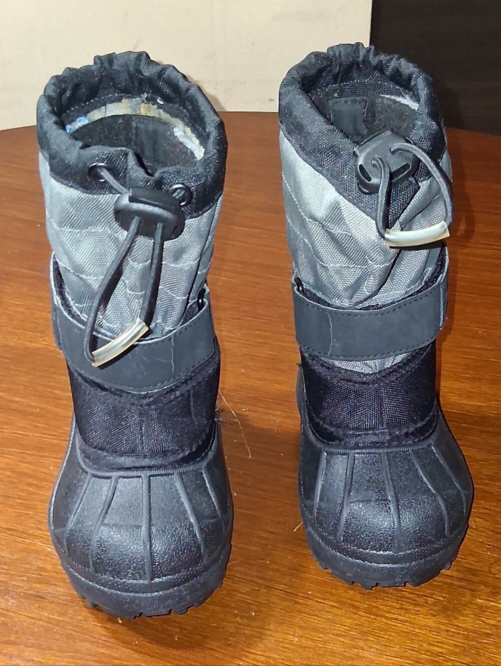 Columbia Black Winter Boots with Blue Logo